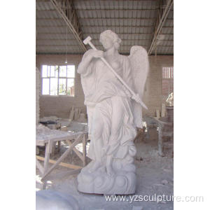White Marble Religious Large Size  Angel Statue